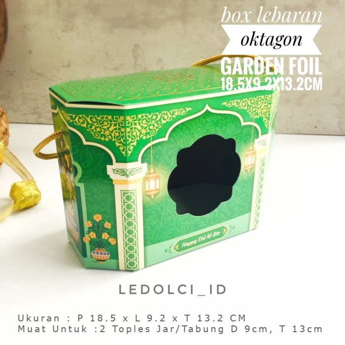 

favorit] BOX TOPLES COOKIES HAMPERS LEBARAN IDUL FITRI OKTAGON 18.5x9.2x13.2 CM