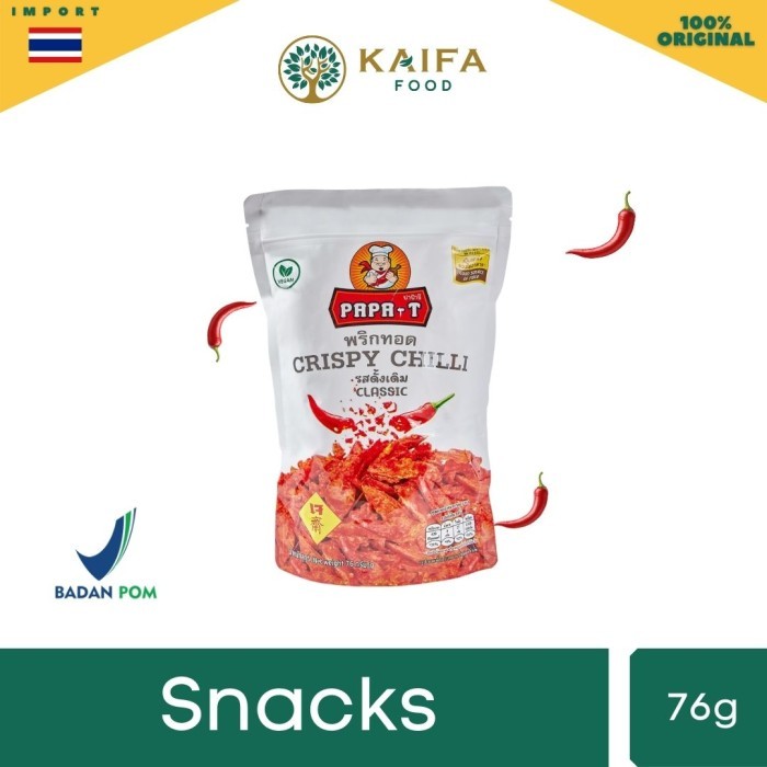 

SALE PAPA-T Crispy Chili - Keripik Cabai khas Thailand