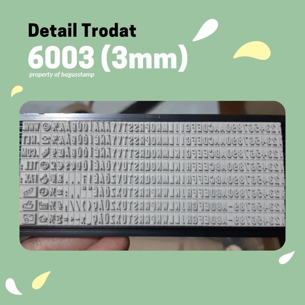 

BISACOD Trodat Extra Rubber 6003 6004 6005 3mm 4mm 5mm ( Spare Part Typo 4911 4912 4913 ) hg-24