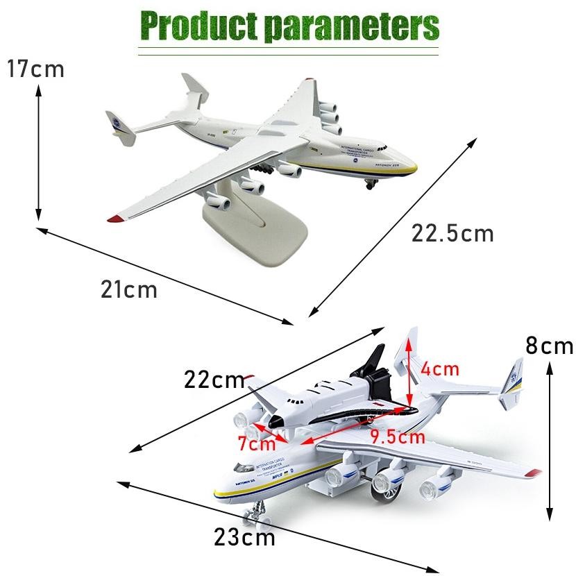 Vehicle Model & Diecast Diecast Pesawat AN-225 / Model Miniatur Diecast Pesawat Antonov An-225