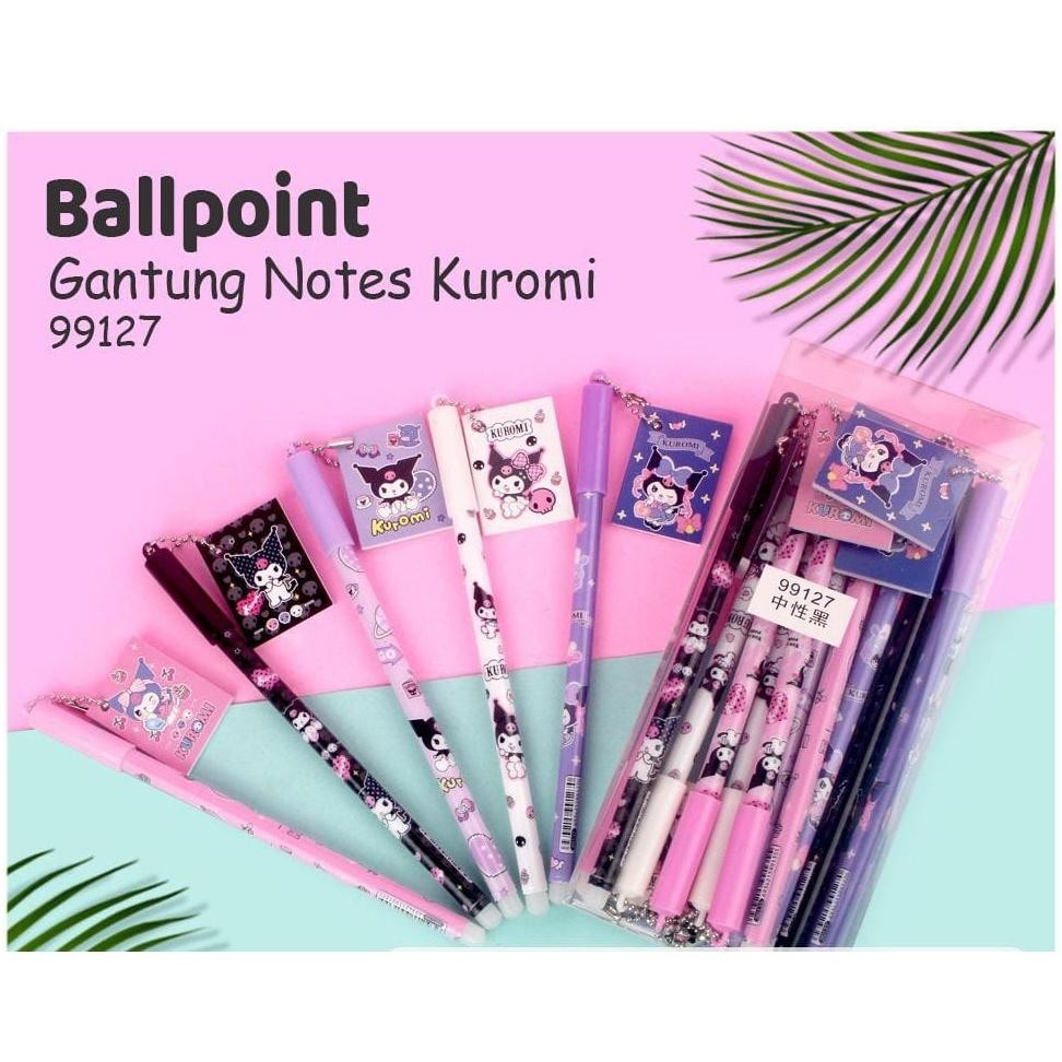 

fth- (1 PACK / 12 PCS) BOLPEN GANTUNG / PULPEN GANTUNGAN SANRIO / PEN GEL GANTUNG KUROMI LUCU Viral
