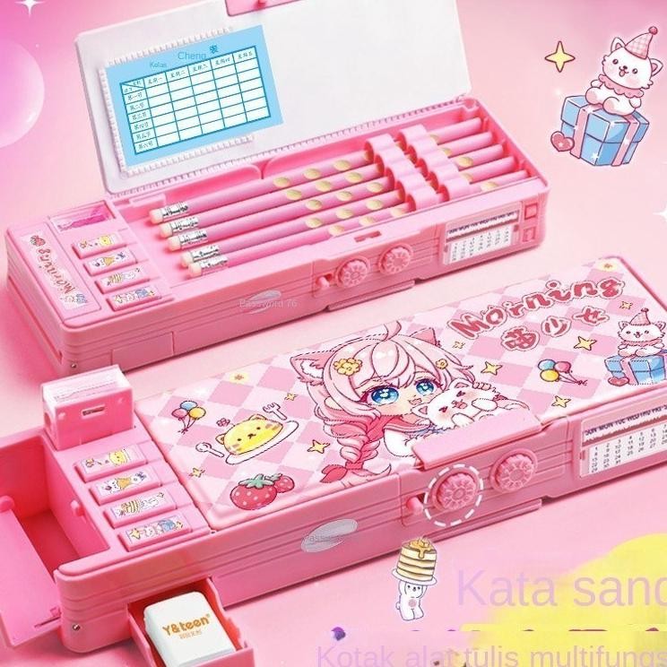 

Promo Meriah Kotak Pensil Multifungsi Tempat Pensil Anak Perempuan Aesthetic Anak Alat Tulis Kartun Canggih Wadah Pensil Anak Perempuan Sale