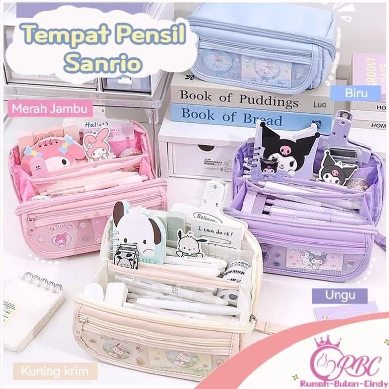 

rwet-23 Penjual Lokal9 Lapis Tempat Pensil Cinnamoroll Tempat Pensil Berkapasitas Besar Sanrio Anime Melody Kuromi Penyimpanan Alat Tulis Siswa Perlengkapan Sekolah Premium