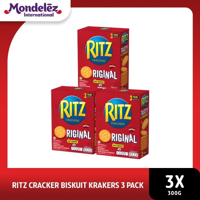 

TERMURAH [FS] Ritz Cracker Biskuit Krakers 300g 3 Pack - Camilan / Snack