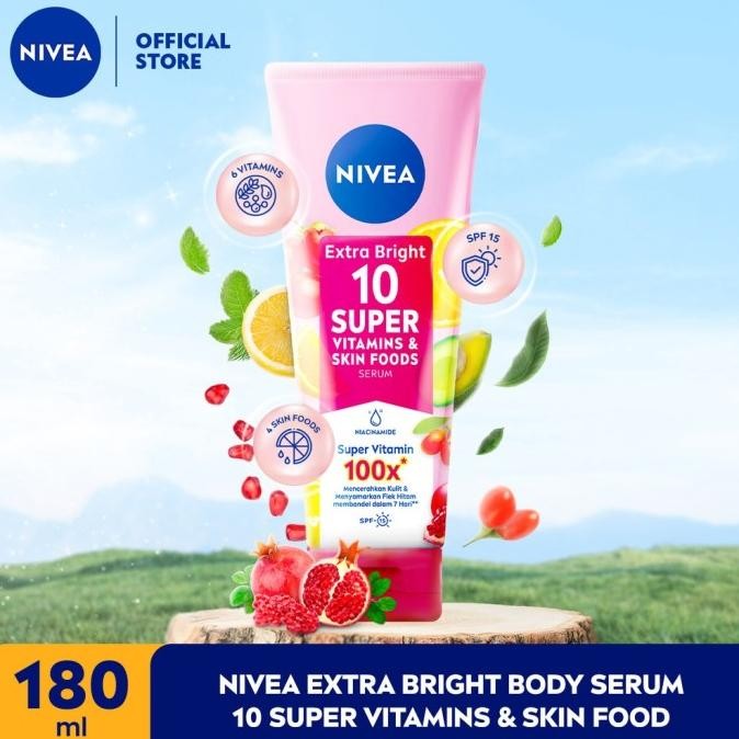 NIVEA Extra Bright Body Serum 10 Super Vitamin & Skin Food + Niacinami gt
