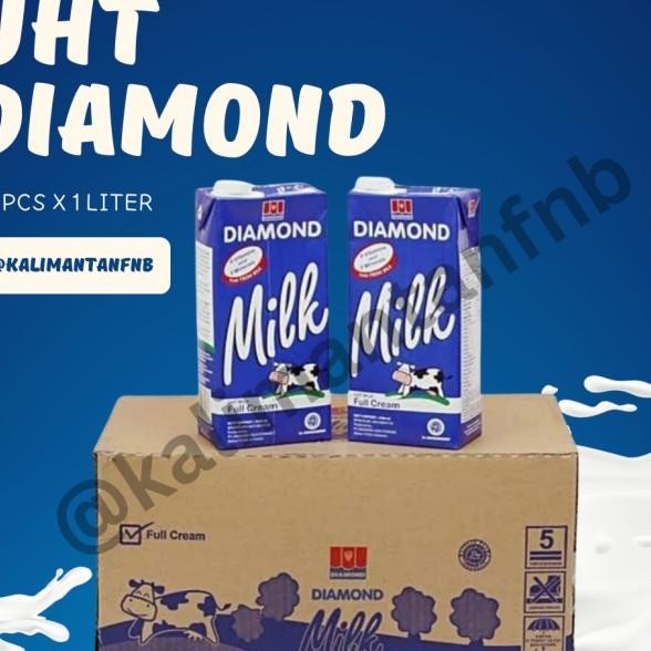

Susu Uht Diamond Full Cream Plain 1 Liter Kartonan