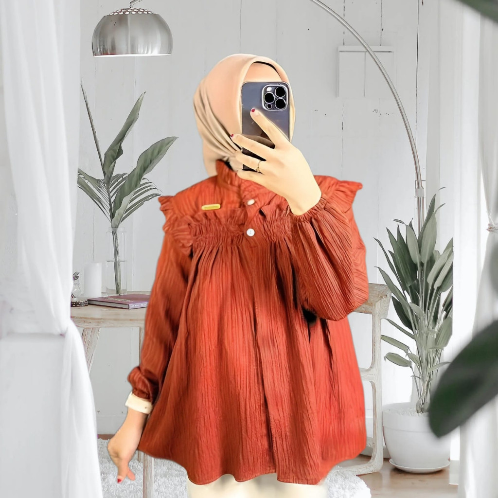 Keneja Cewe Import Premium Terbaru 2024 Kemaja Kmeja Wnta Pakaian Krmeja Cewek Korea Baju Kmja Wnita
