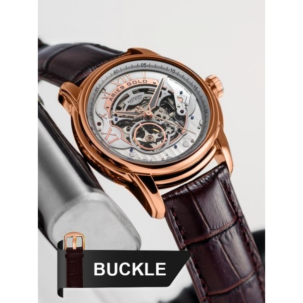 [FREE MUG] Jam Tangan Pria Aries Gold Infinum El Toro 100% Original Rose Gold G-9005A-RG-S