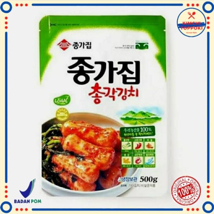 

Jonggajib Chonggak Kimchi - Kimchi Baby Lobak 500gr Made In Korea Kualitas Terbaik