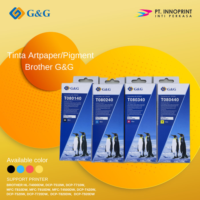 

TINTA ART PAPER/PIGMEN G&G BROTHER