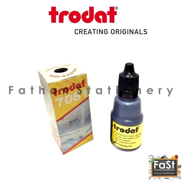

TINTA STEMPEL TRODAT 7081 25ML (PERMANENT) HITAM ORIGINAL