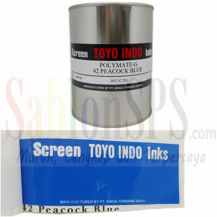 

TINTA TOYO POLYMATE PEACOCK BLUE G42 TINTA SABLON PLASTIK 1KG