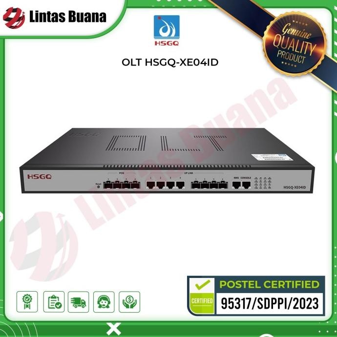 BEBAS ONGKIR - HSGQ OLT EPON 4 PON HSGQ XE04ID UPLINK 10G AC/DC