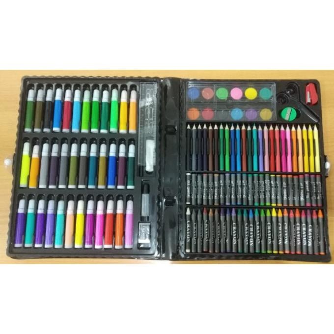 

vb-8 PENSIL WARNA 150 PCS ALAT TULIS SET CRAYON COLOURING SET 150 PCS ART SET ALAT GAMBAR/MEWARNAI Premium