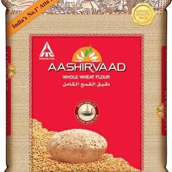 Chakki Atta Aashirvaad India / Whole Wheat Flour /Tepung Gandum