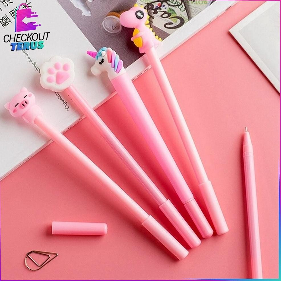 

sa-324 CT A15 Pulpen Gel Karakter Lucu Set Isi 20PCS Pulpen dengan Tempat Pensil Transparan Alat Tulis Stastionary Pena FREE Zipper Pouch Viral