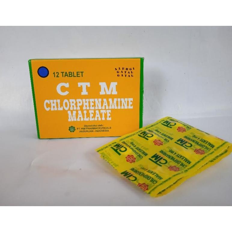 Ctm Tablet Obat Alergi 12 Tablet - Termurah