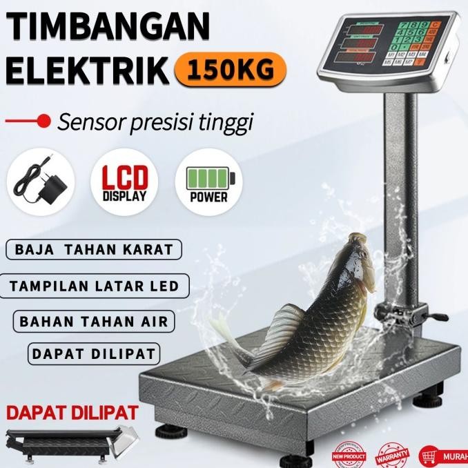 Timbangan Duduk Digital Lipat 150KG/Timbangan Elektrik Portabel