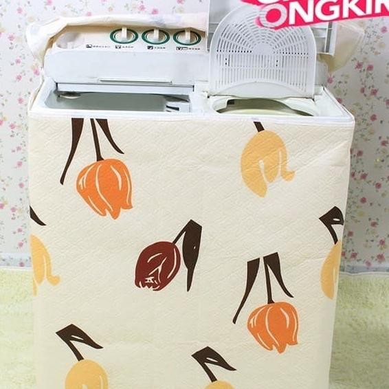 Sarung Cover Utup Pelindung Mesin Cuci El 2 Tabung Qs757