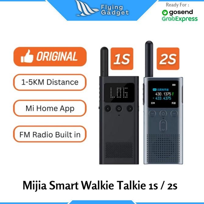 Xiaomi Mijia Smart Walkie Talkie 2S / 1S FM Radio HT Intercom