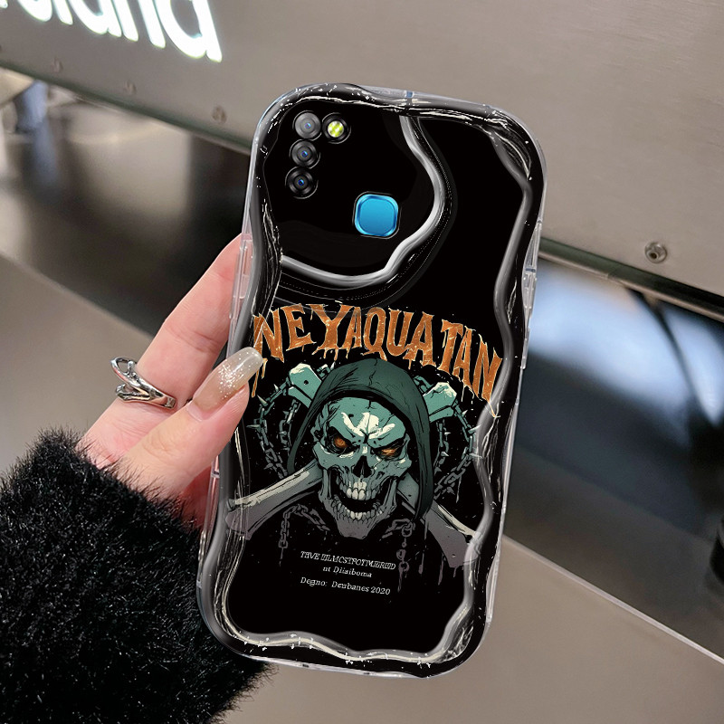 Casing Hp Untuk Infinix Smart 5 Case Casing pola kematian Kasing ponsel Cesing ombak Kesing Silikon 