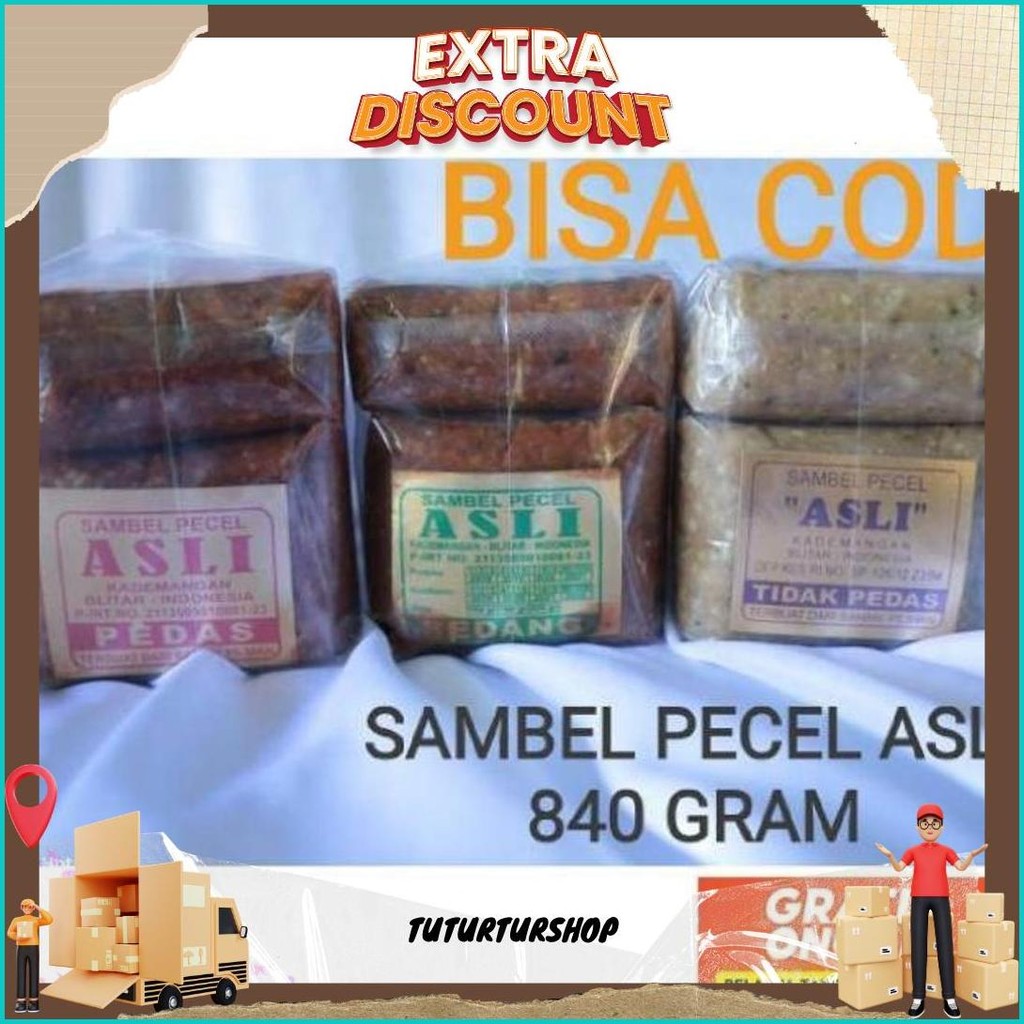 

Sambel Pecel Asli Blitar 840 Gram Kilat