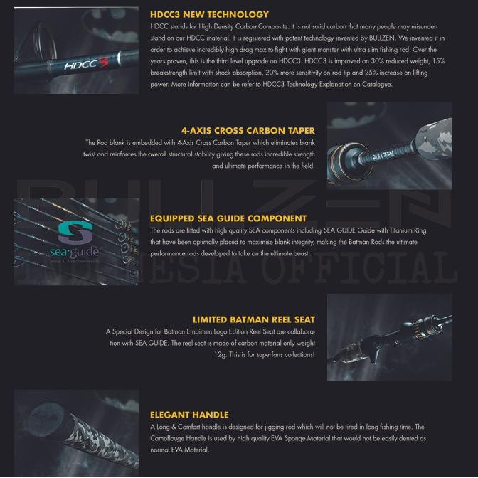 lagi promoo... brutal monster hdcc3 batman the cape crusader jigging rod bullzen