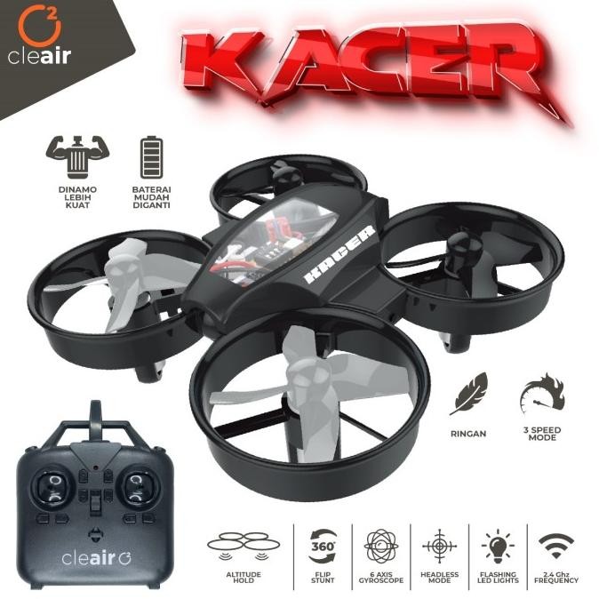 Cleair O2 - Kacer Flip Stunt Mini Racing Drone Quadcopter Headless Murah