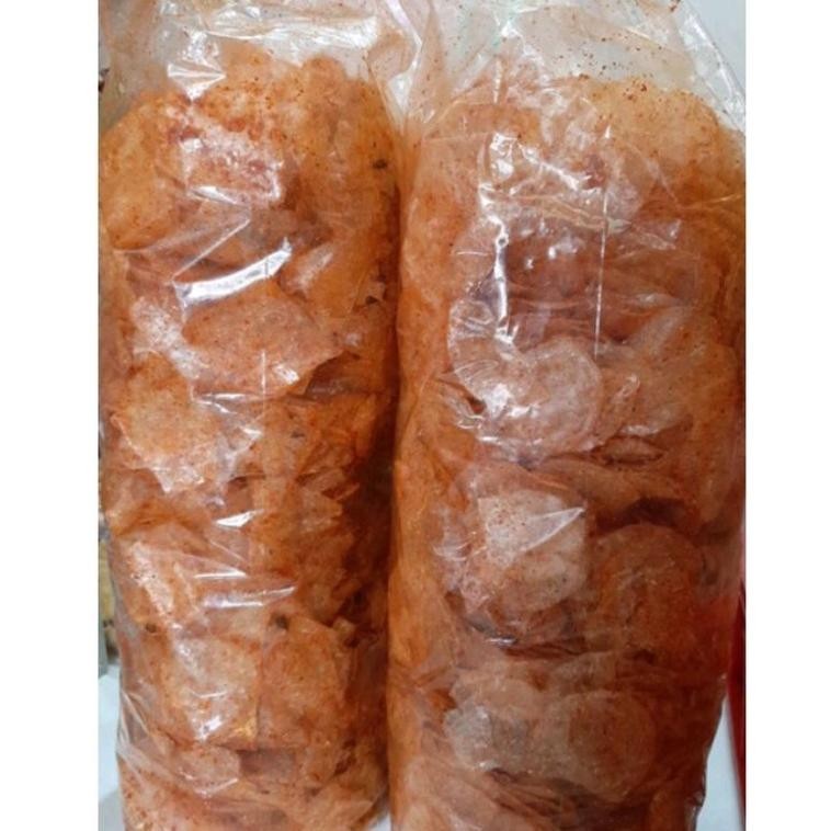 

Terpercaya Keripik Kaca/Keripik Beling/Kripca Rasa Pedas Berat 500 Gram High Quality