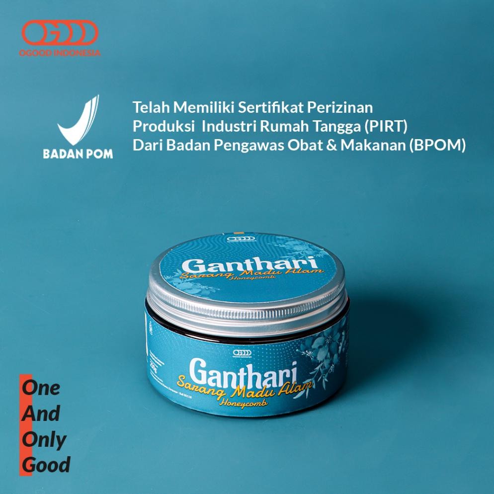 

Terpercaya Ganthari Sarang Madu Alam Asli (Pure Natural Honeycomb) 250G Ogood Grosir