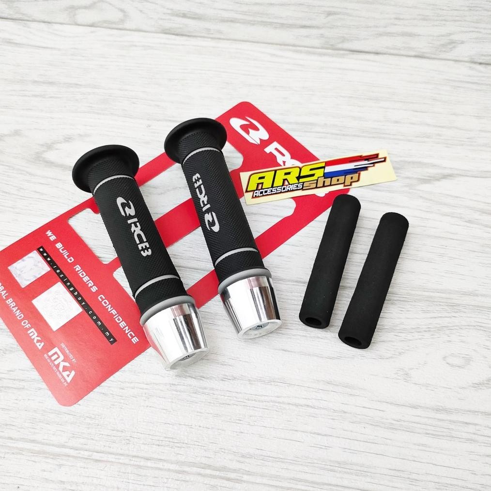 Discount Paketan Handgrip Sarung Gas Rcb Racing Boy Original + Busa Handle Rem + Jalu Stang Chrome M