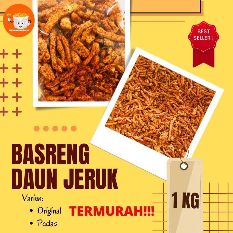 

10.10 Basreng Daun Jeruk Pedas & Original Khas Jawa Barat Termurah 1Kg Asli Rasa Ikan Free Buble Wrap Grosir
