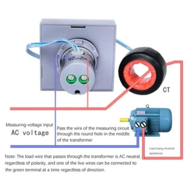 Voltmeter Ampere Meter  Listrik Ac 6 In 1  50 Volt Sampai 450 Volt Ac [ Delpha ]