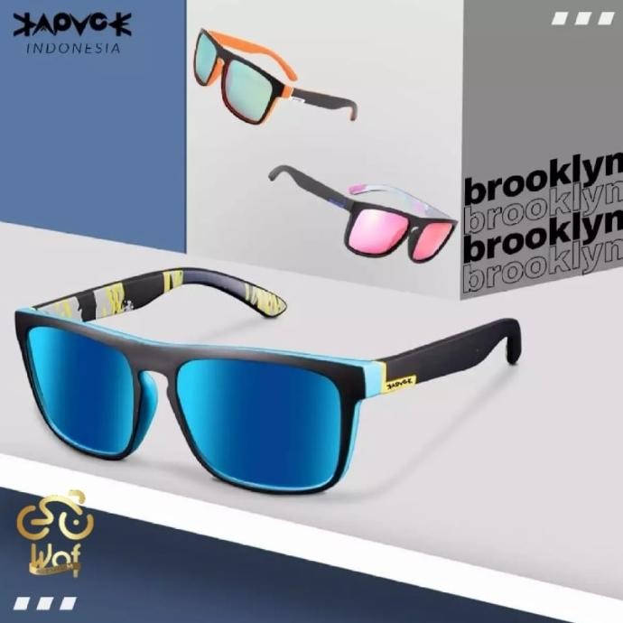 Kapvoe Brooklyn 1 Lensa Kacamata Sepeda Bike Sunglasses Glasses Sport