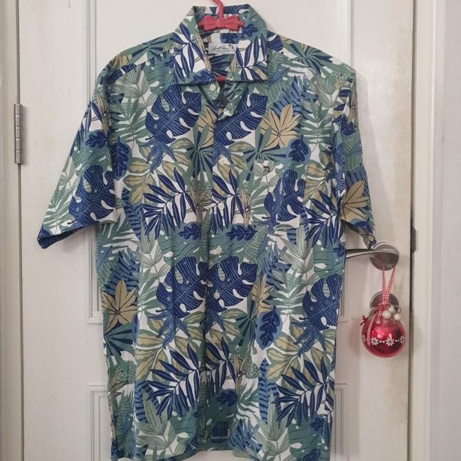 Arnold Palmer Kemeja Pria Motif Daun L Dollerago