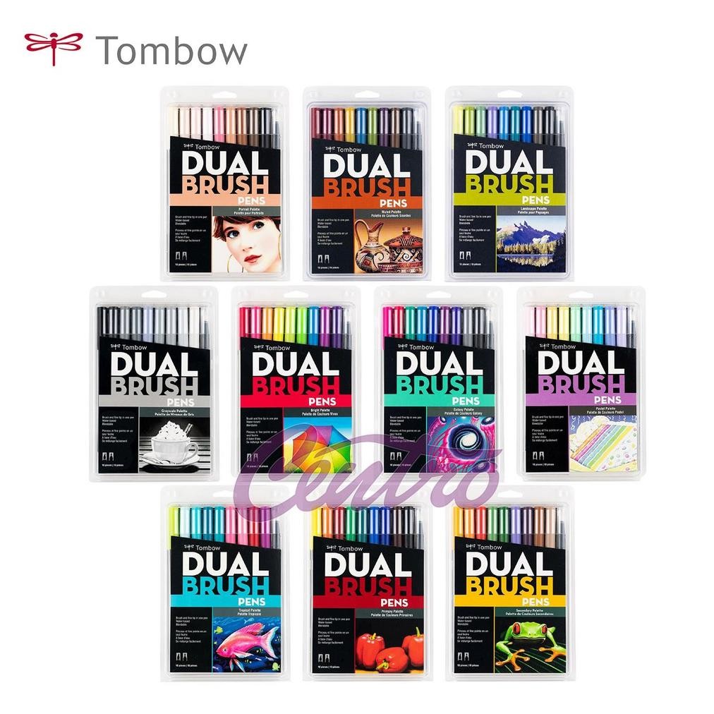 

LNB-1217 Tombow ABT Dual Brush Pen Set 10 Colors With Blender Marker Spidol Murah
