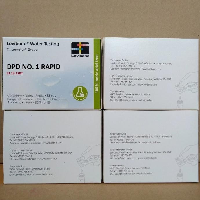 Dpd No. 1 Rapid Lovibond 500 Tablet 511312Bt [ Cariomarket ]