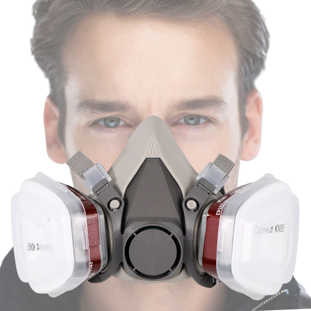 Masker Respirator Cat Semprot Anti Debu Safety Proyek Gas Asap Pestisida Ngecat