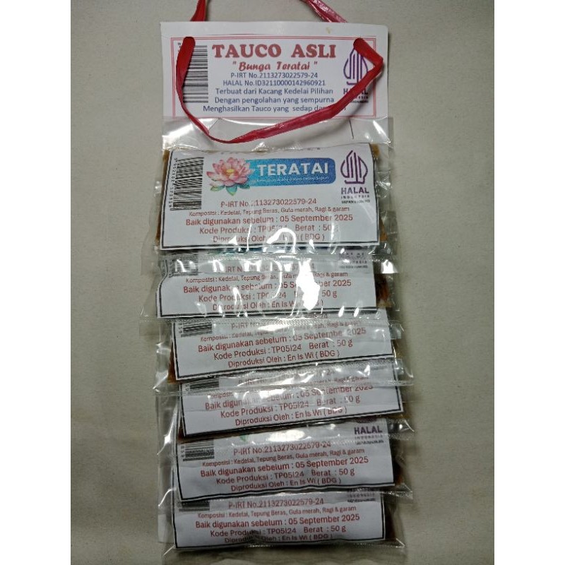 

Tauco, kemasan plastik renceng