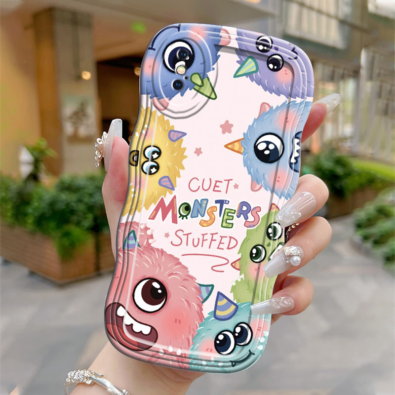 Casing Hp Untuk iPhone X XS Max Xr Case Casing HP Kesing lembut baru trendi Softcase Monster Kecil p