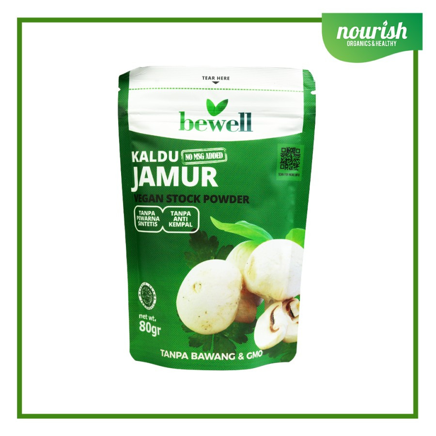 

Organic Center, Bewell Kaldu Jamur Tanpa Bawang NON MSG 80g