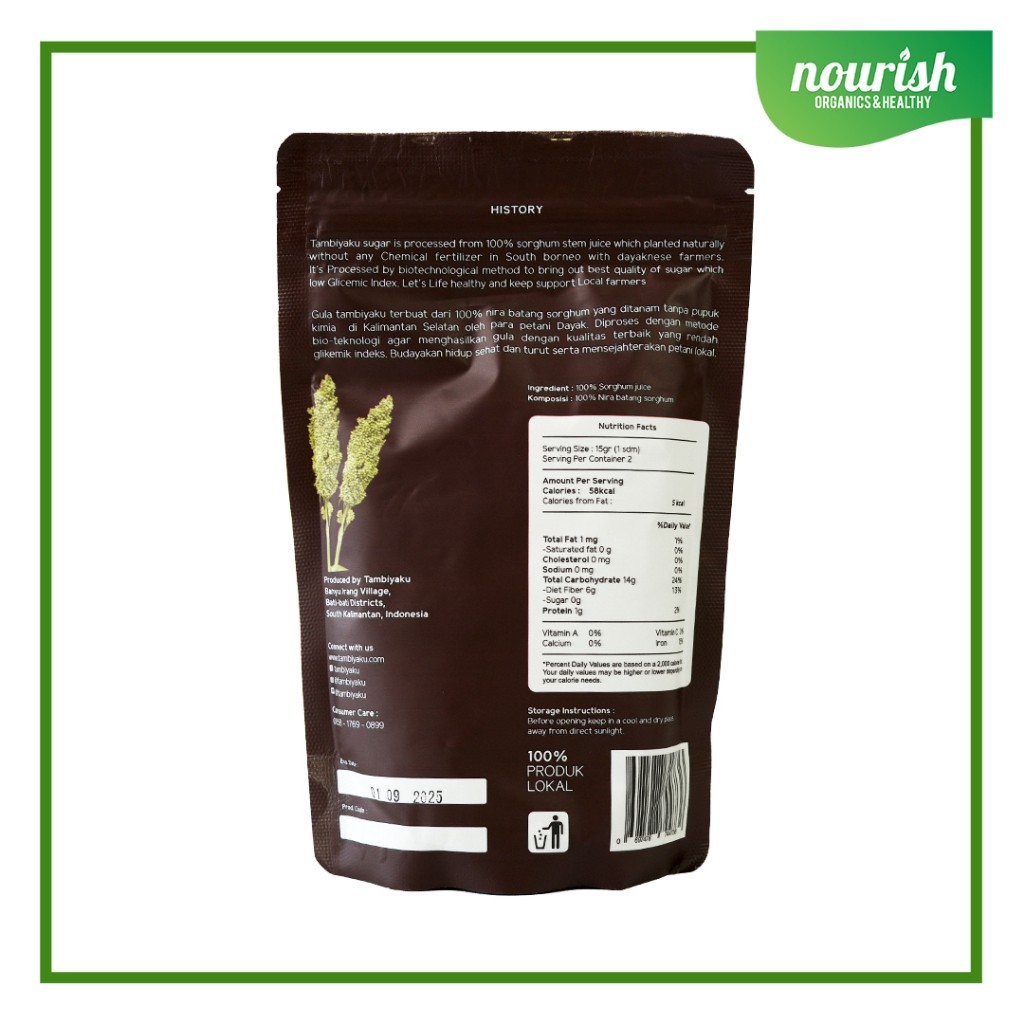 

LAKU Tambiyaku, Sorghum Sugar ( Gula Sorghum ) 220gr