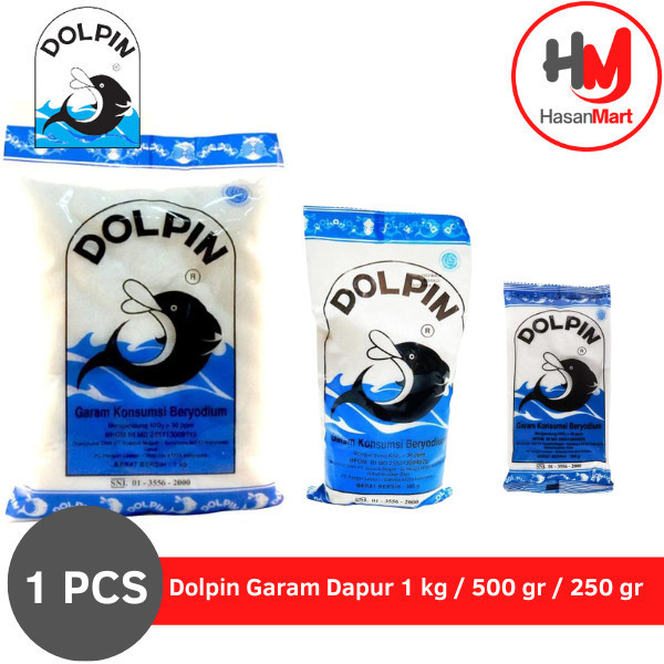 

Dolpin Garam Dapur 1 kg / 500 gr / 250 gr [1 PCS] - 500 gram
