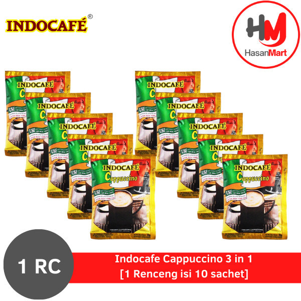 

Indocafe Cappuccino 3 in 1 [1 Renceng isi 10 sachet] - Cappucino