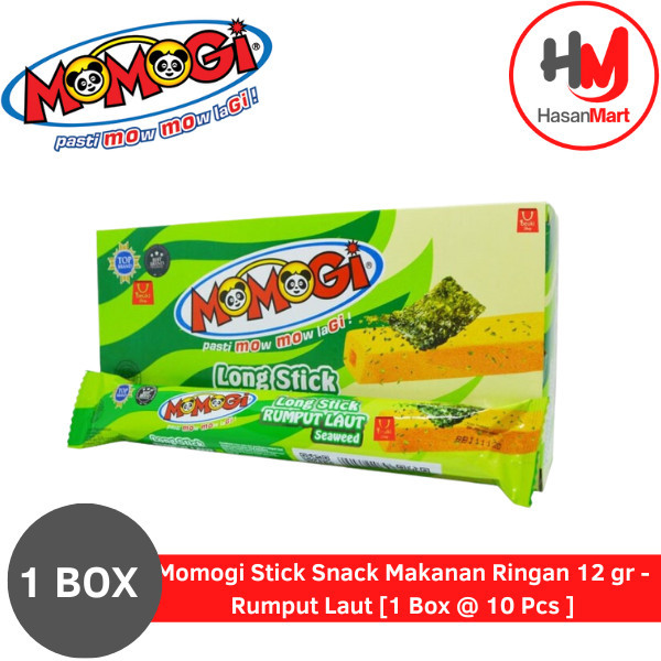

Momogi Stick Snack Makanan Ringan 12 gr - Rumput Laut [1 Box @ 10 Pcs]