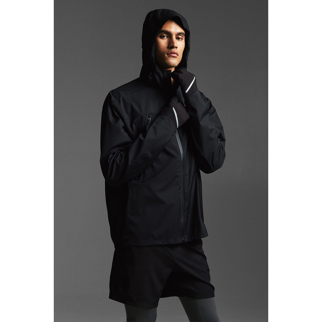 H&M Pria Water-repellent running shell jacket 1205756_1