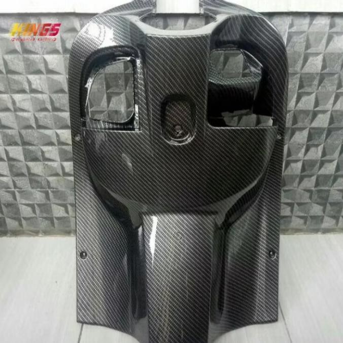 Body Legshield Legsil Cover Kontak Dashboard Carbon Scoopy 2017 2019 Original