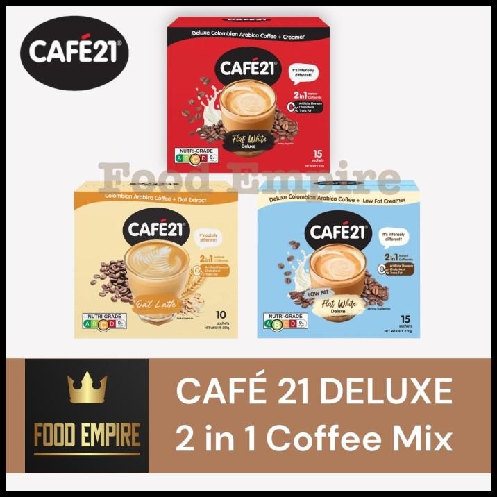 

Cafe 21 Flat White Deluxe | 2In1 Instant Coffee Mix | Kopi Cafe21