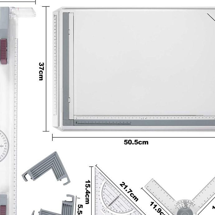 

A3 Professional Drawing Board Table Top Architects Technical Design Drafting Parallel Ruler/Portable Drafting Board Graphic Architectural Table