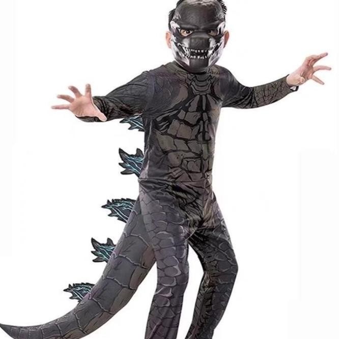 Godzilla Monster Kids Costume Kostum Halloween Anak Dinosaurs Reptile Terbaik